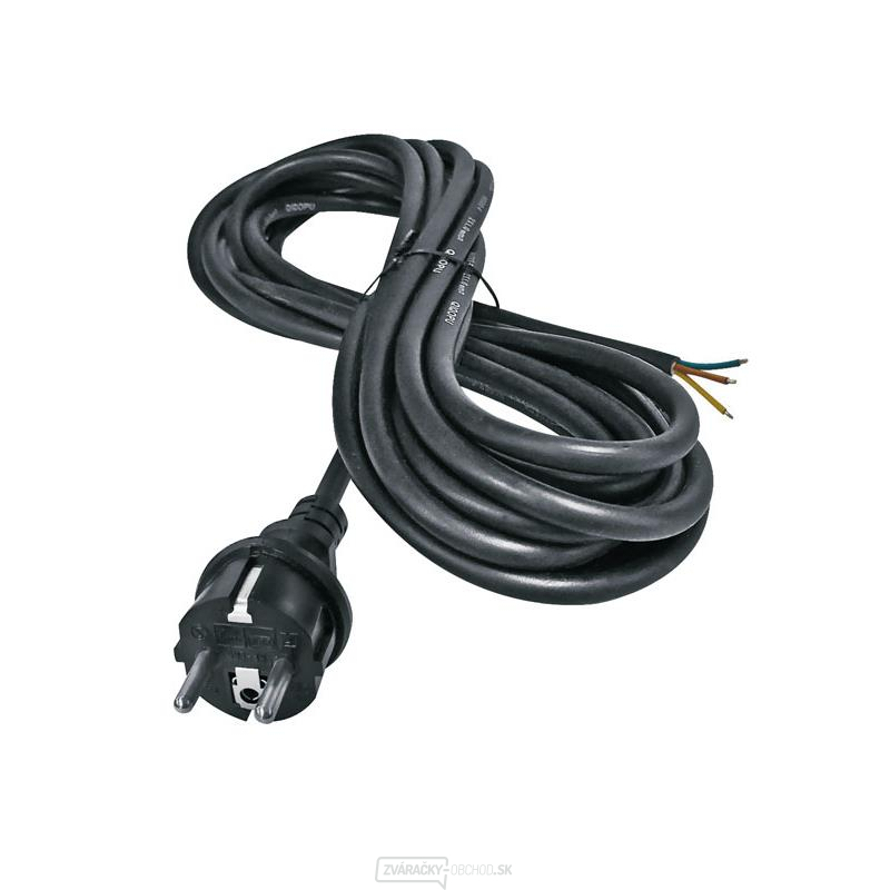 Flexo gumová šnúra 3x2,5mm2 3m čierna Geti