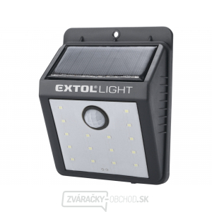 Svetlo nástenné s pohybovým čidlom, 120l, solárne nabíjanie Svetlo nástenné s pohybovým čidlom, 120l, solárne nabíjanie gallery main image