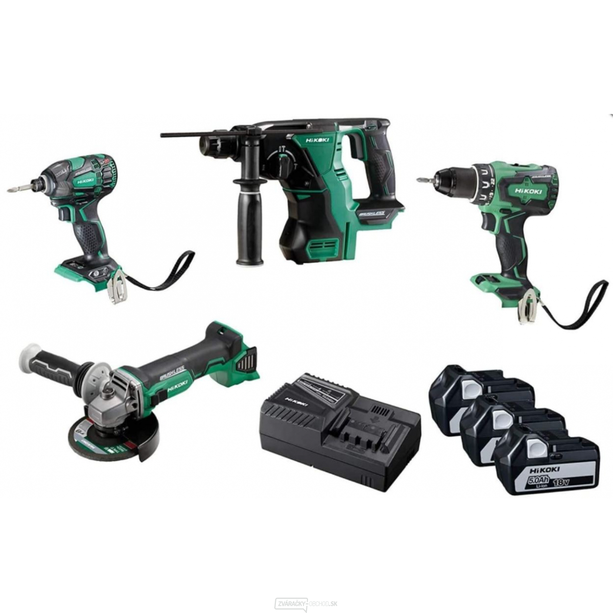 HIKOKI 4-dielny 18V set KC18DG4LWDZ