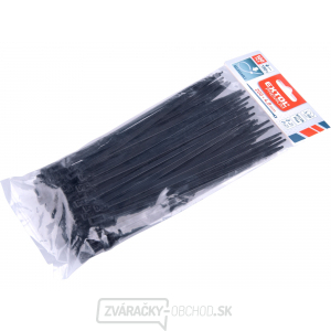 Pásky sťahovacie čierne, rozpojiteľné, 200x4,8mm, 100ks, nylon PA66 gallery main image