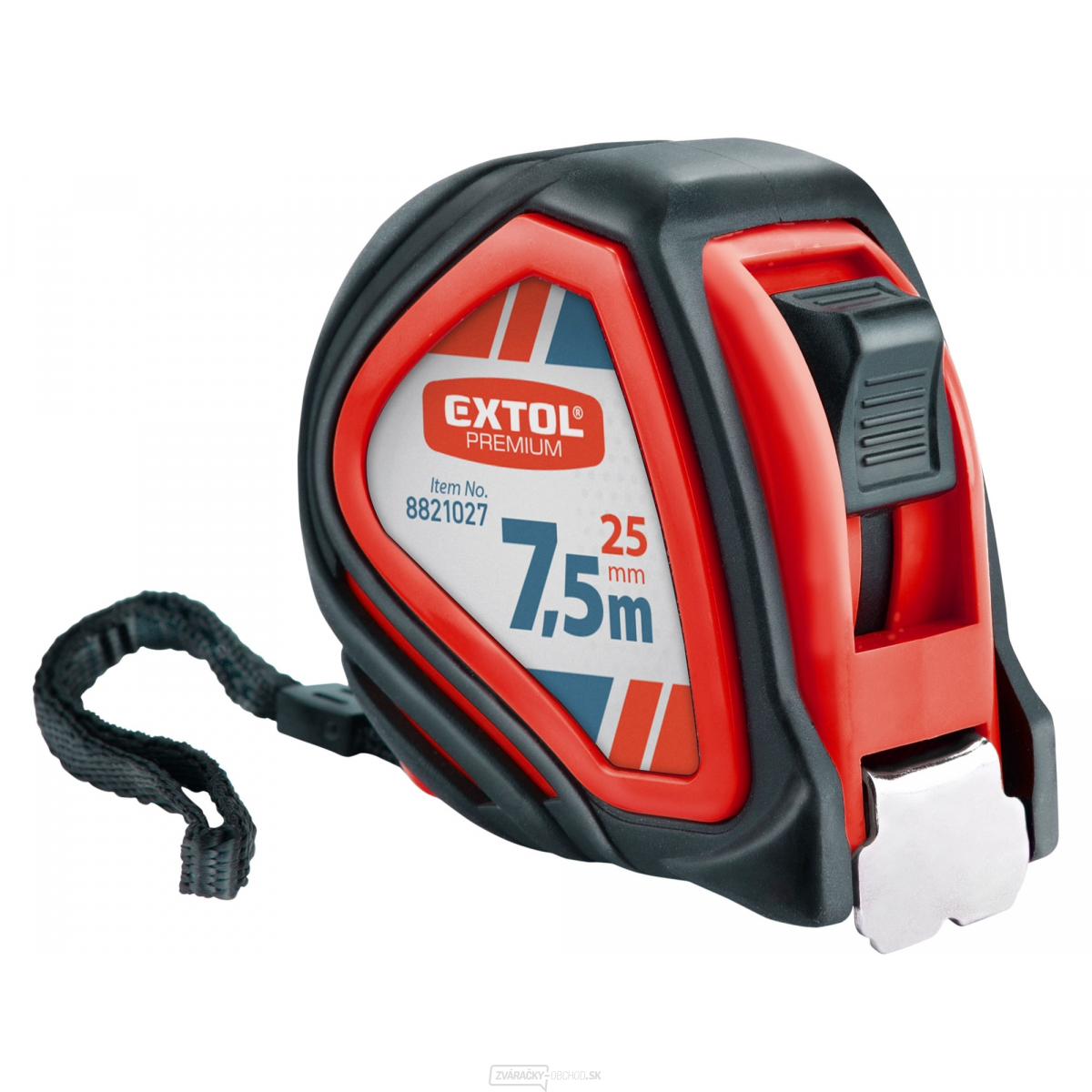Meter zvinovací, 7,5 m, š. pásky 25mm