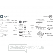 Sada náradia 47ks, 1/4