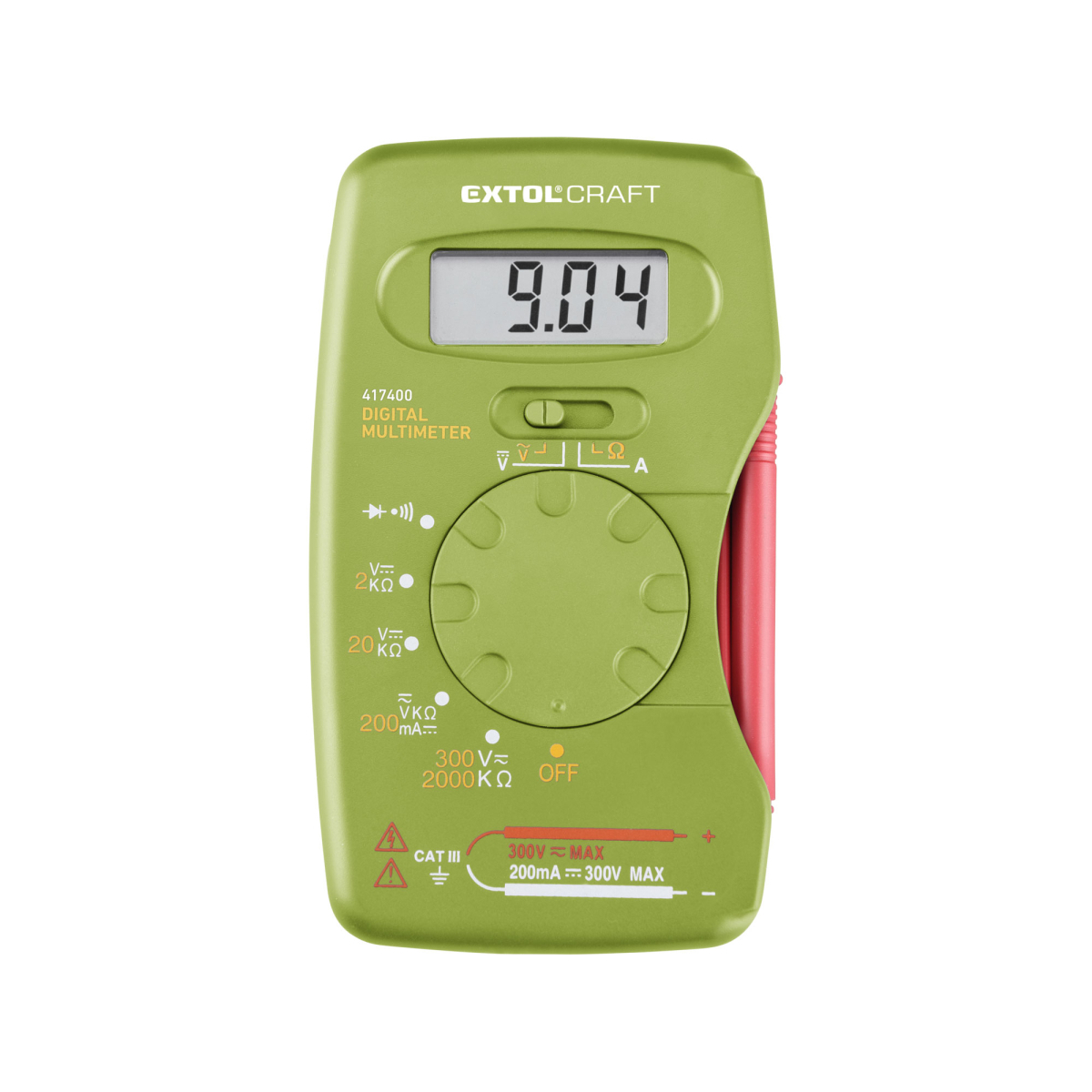 EXTOL CRAFT Multimeter digitálny, vreckový 417400