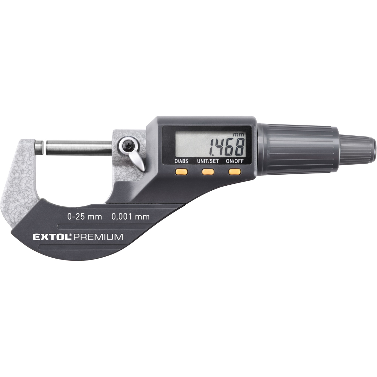 EXTOL PREMIUM Mikrometer digitálne, 0-25mm 8825320