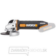 Akumulátorová uhlová brúska 115 mm WORX Orange WX800.9, M14 - bez akumulátora Náhľad