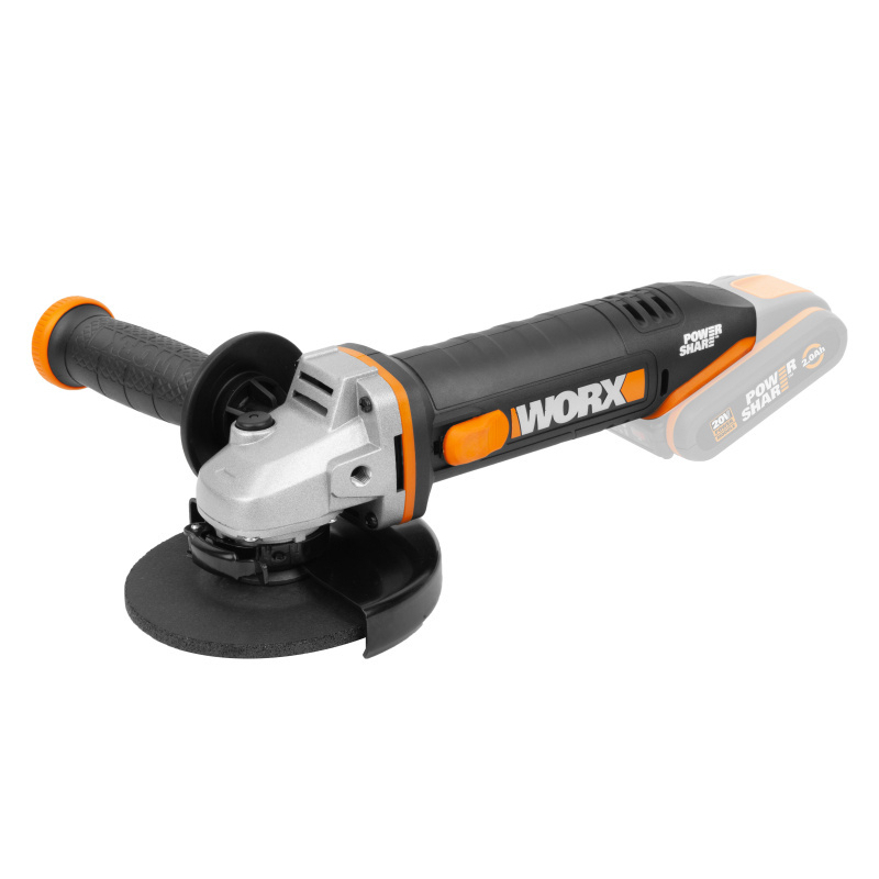 Akumulátorová uhlová brúska 125mm WORX Orange WX803.9 20V - bez akumulátora - Powershare