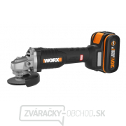 Aku uhlová brúska 125mm WORX Orange WX812, 20V, 1x4.0Ah - Powershare Náhľad