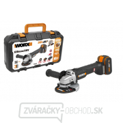 Aku uhlová brúska 125mm WORX Orange WX812, 20V, 1x4.0Ah - Powershare Náhľad