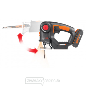 WX550 - Aku dvojkombinácia - chvostovka + priamočiara píla, 1x2.0Ah - Powershare WX550 - Aku dvojkombinácia - chvostovka + priamočiara píla, 1x2.0Ah - Powershare gallery main image
