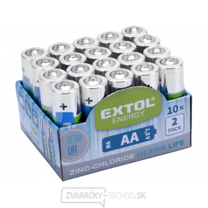 Batéria zink-chloridové, 20ks, 1,5V AA (R6)