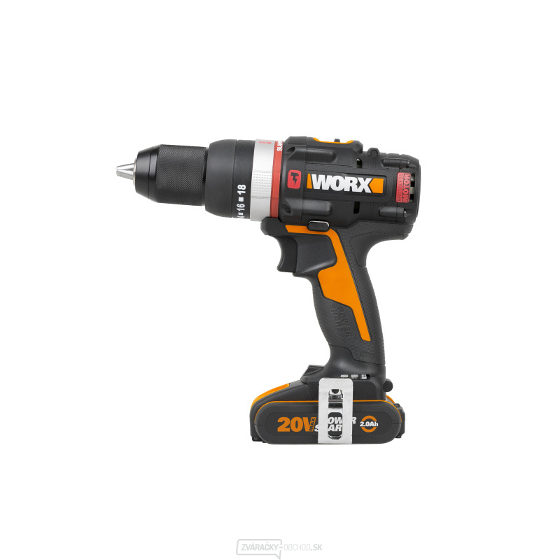 WX-JCR - Aku vŕtačka s príklepom 20V, 2x2.0Ah - Powershare
