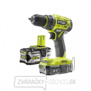 Ryobi R18DD7-252S aku bezuhlíkový 18 V skrutkovač/vŕtačka + 1x 2Ah + 1x 5Ah batéria + nabíjačka ONE + gallery main image