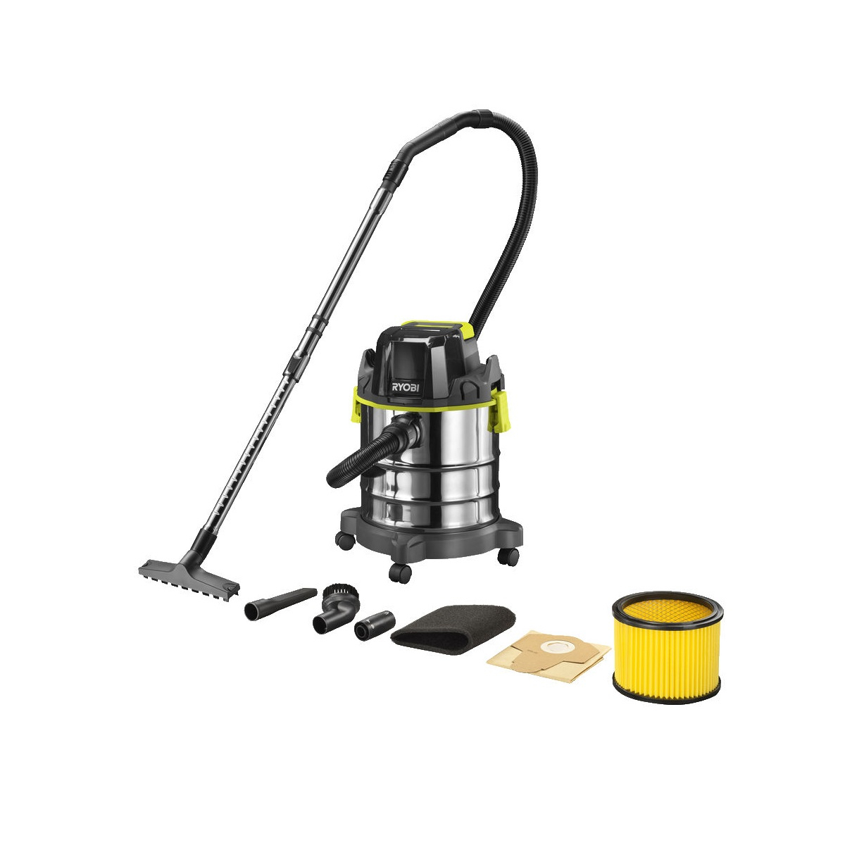 Ryobi R18WDV-0 aku 18V vysávač na mokré a suché vysávanie ONE + (bez batérie a nabíjačky)