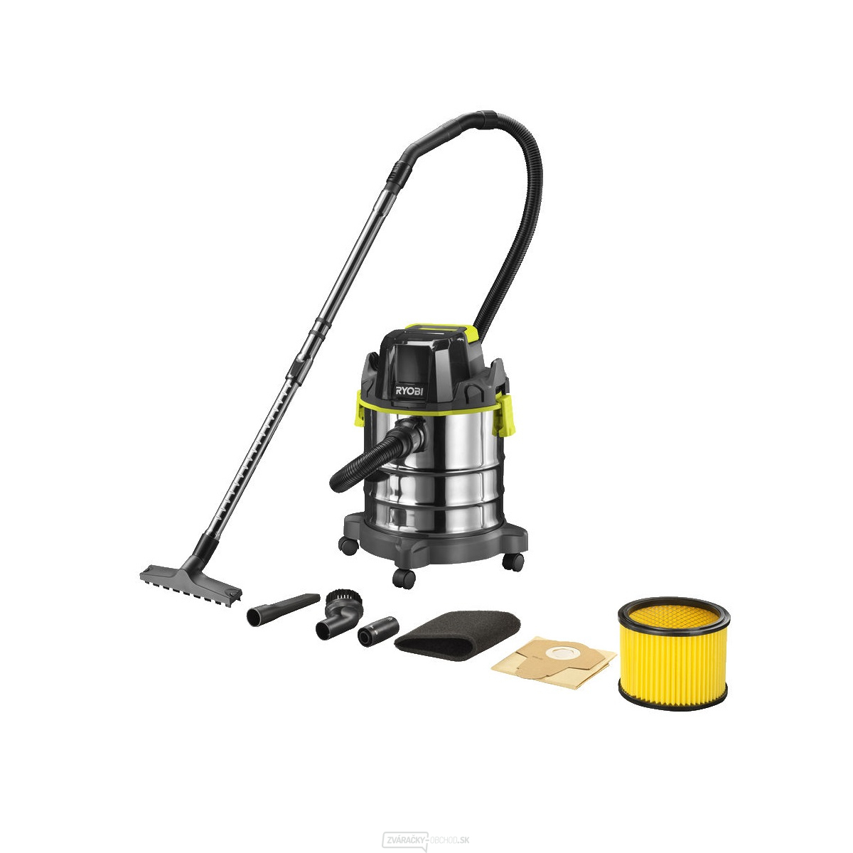 Ryobi R18WDV-0 aku 18V vysávač na mokré a suché vysávanie ONE + (bez batérie a nabíjačky)