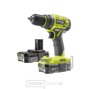 Ryobi R18DD7-220S aku bezuhlíkový 18 V skrutkovač/vŕtačka + 2x 2Ah batéria + nabíjačka ONE +