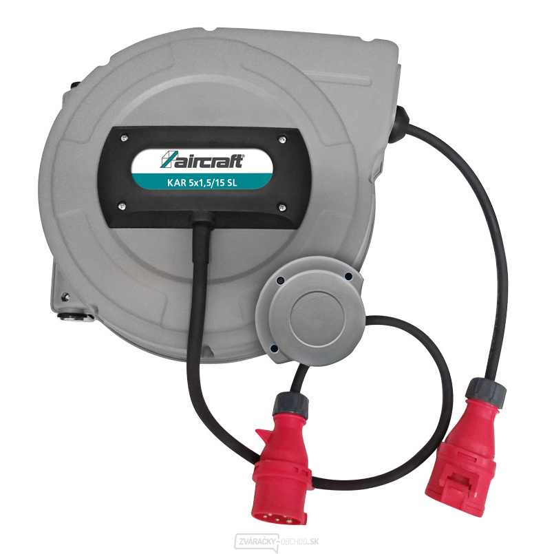 Navíjací bubon s káblom KAR 5x1,5/15 m SL, 400V