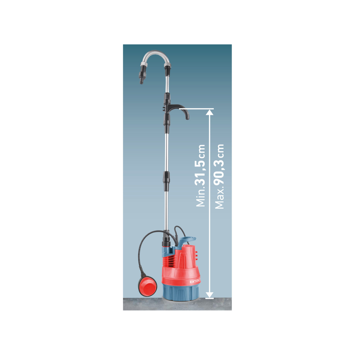Ponorné čerpadlo do suda EXTOL PREMIUM 350W, 5000l/h Náhľad