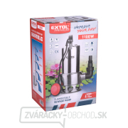 Kalové čerpadlo Extol Premium 1100W, 1600l/h, 15m kábel náhled