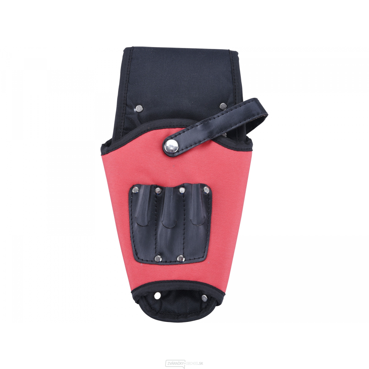 Kufrík na akumulátorovú vŕtačku nylonový, na opasok, s bezpečnostným popruhom a tromi rukoväťami na bity/skrutkovače