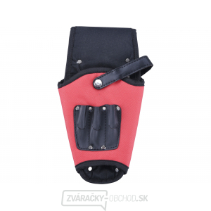 Kufrík na akumulátorovú vŕtačku nylonový, na opasok, s bezpečnostným popruhom a tromi rukoväťami na bity/skrutkovače Kufrík na akumulátorovú vŕtačku nylonový, na opasok, s bezpečnostným popruhom a tromi rukoväťami na bity/skrutkovače gallery main image