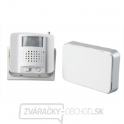 Solight bezdrôtový detektor pohybu/gong, externý PIR senzor, napájaný batériou, biely gallery main image