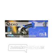 Akumulátorová uhlová brúska 115 mm Geko, 18V náhled