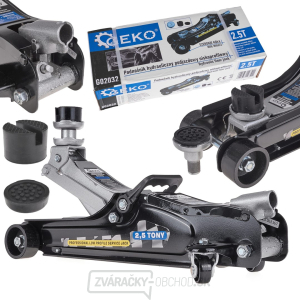 Pojazdný hydraulický zdvihák 2,5t, nízkoprofilový, 80 - 360 mm Pojazdný hydraulický zdvihák 2,5t, nízkoprofilový, 80 - 360 mm gallery main image