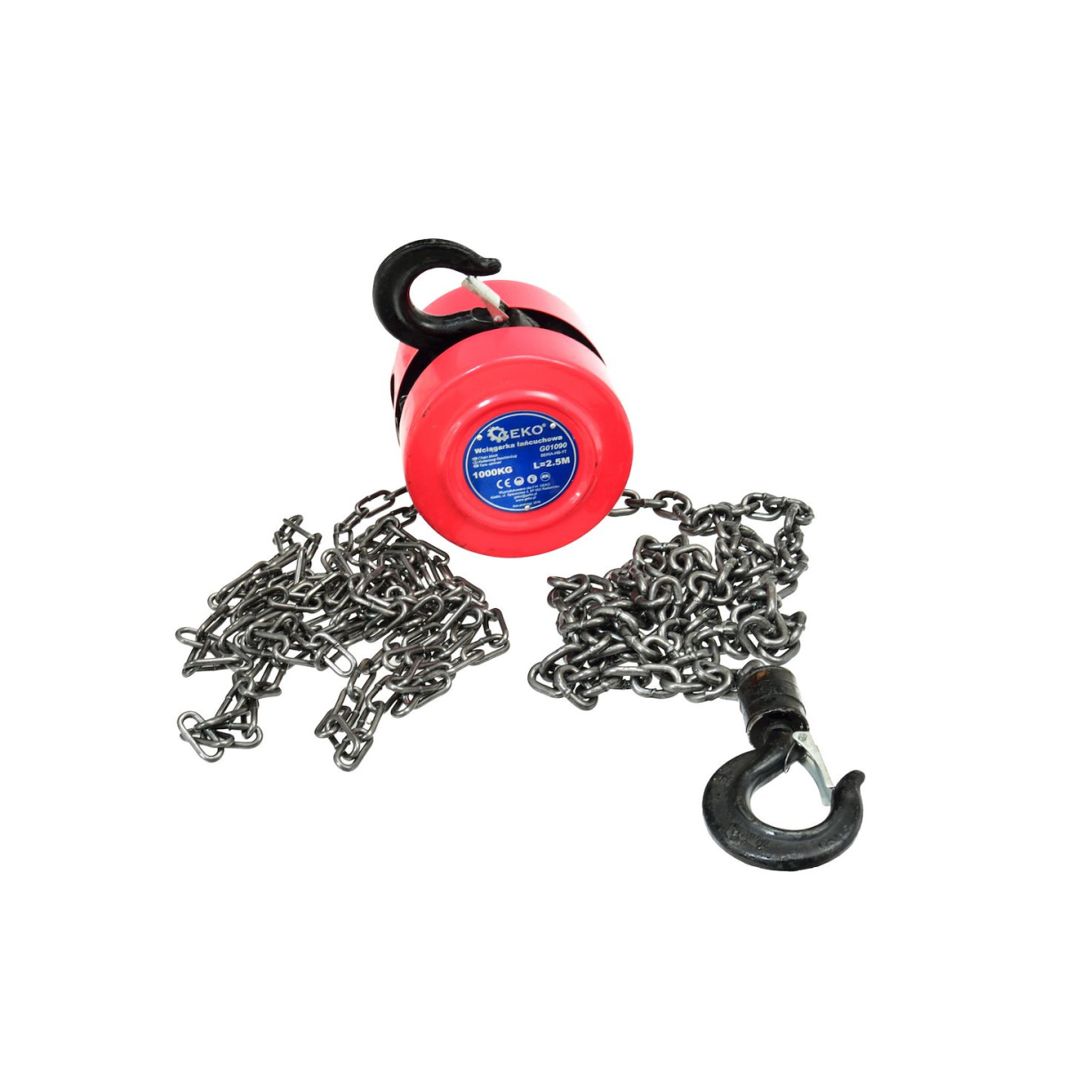 GEKO Reťazový kladkostroj 1Tx2,5m ("mačka") G01090