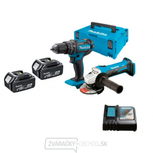 MAKITA 18V 2-dielny set DLX313CBT - DGA452 + DHP482 + 2x aku