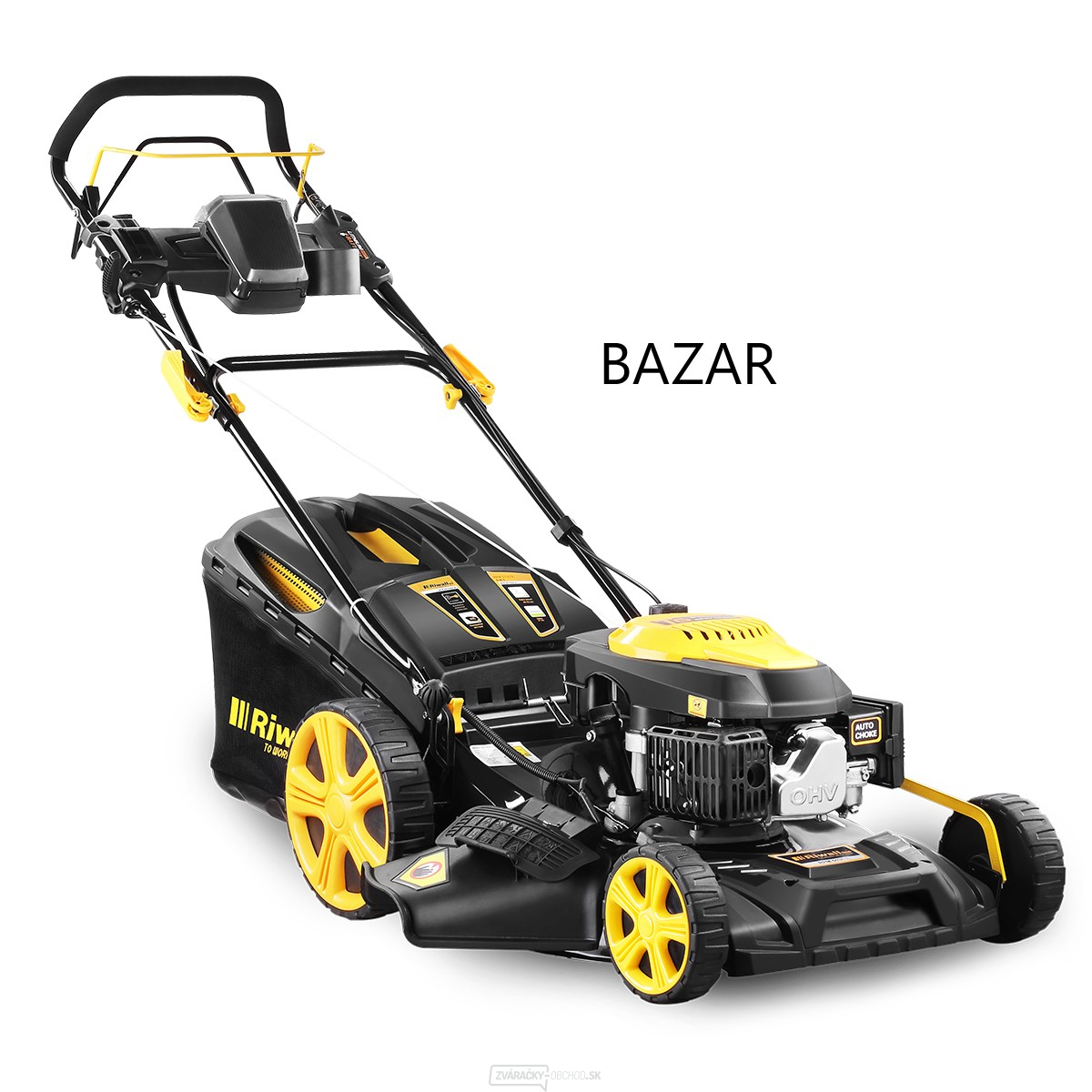 Riwall PRE RPM 5135 E multifunkčné trávna kosačka 4v1 s pojazdom a elektroštartom