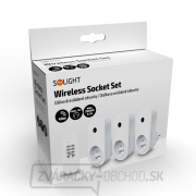 Solight diaľkovo ovládané zásuvky set 3 + 1, 3 zásuvky, 1 ovládač náhled