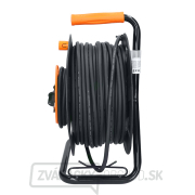 Solight predlžovací prívod na bubne, 1 zásuvka, vonkajšie, 50m gumový kábel, 3x 1,5mm2, IP44 Náhľad