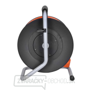 Solight predlžovací prívod na bubne, 1 zásuvka, 50m, oranžový kábel, 3x 1,5mm2 náhled