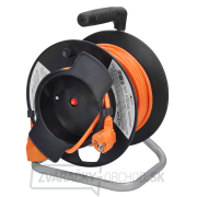 Solight predlžovací prívod na bubne, 1 zásuvka, 25m, oranžový kábel, 3x 1,5mm2 Náhľad