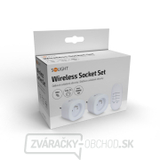 Solight diaľkovo ovládané zásuvky set 2 + 1, 2 zásuvky, 1 ovládač, learning code náhled