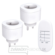 Solight diaľkovo ovládané zásuvky set 2 + 1, 2 zásuvky, 1 ovládač, learning code Solight diaľkovo ovládané zásuvky set 2 + 1, 2 zásuvky, 1 ovládač, learning code gallery main image