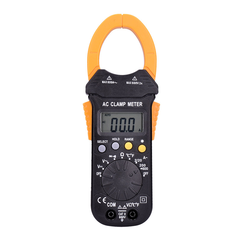 Solight kliešťový multimeter, max. AC 600V/600A, max. DC 600V, test diódy, bzučiak, odpor, teplota
