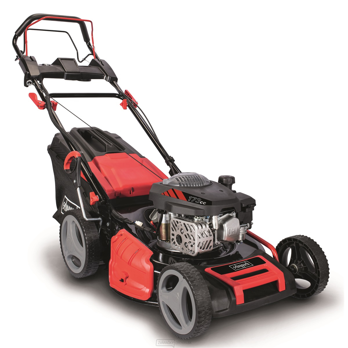 Scheppach MS 173-51 E 4in1 benzínová kosačka s pojazdom a elektrickým štartovaním