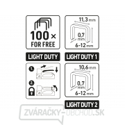Pištole sponkovacie 3funkční, 6-12mm, vrátane 100ks spôn náhled