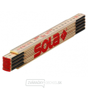 SOLA - H 2/10 - drevený skladací meter 2m