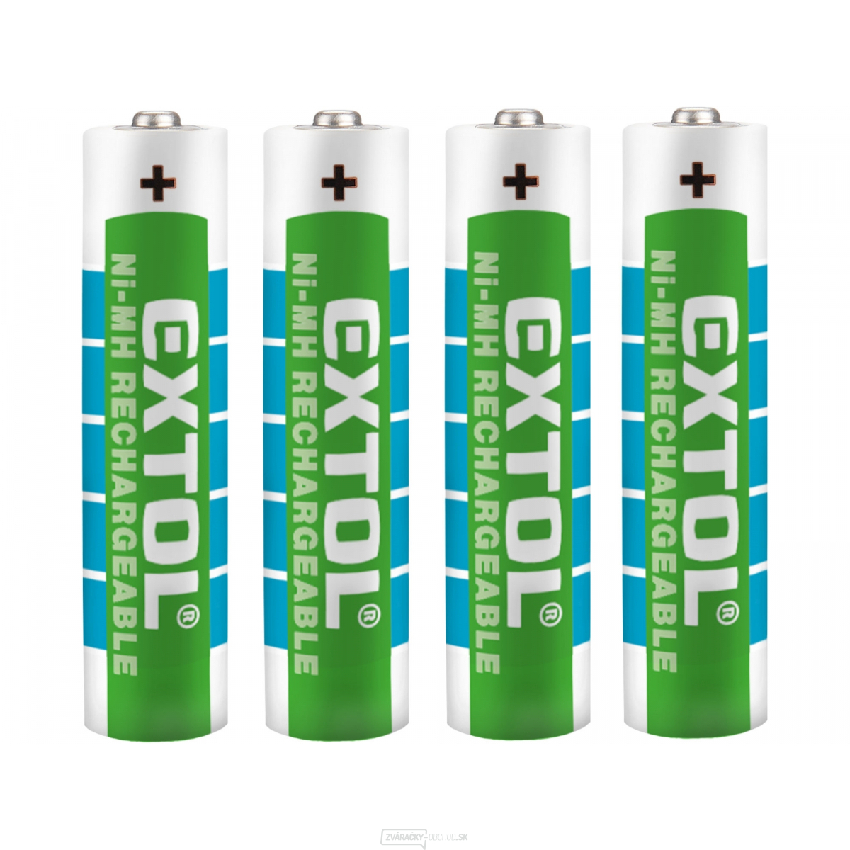 Batérie nabíjacie, 4ks, AAA (HR03), 1,2V, 1000mAh, NiMh