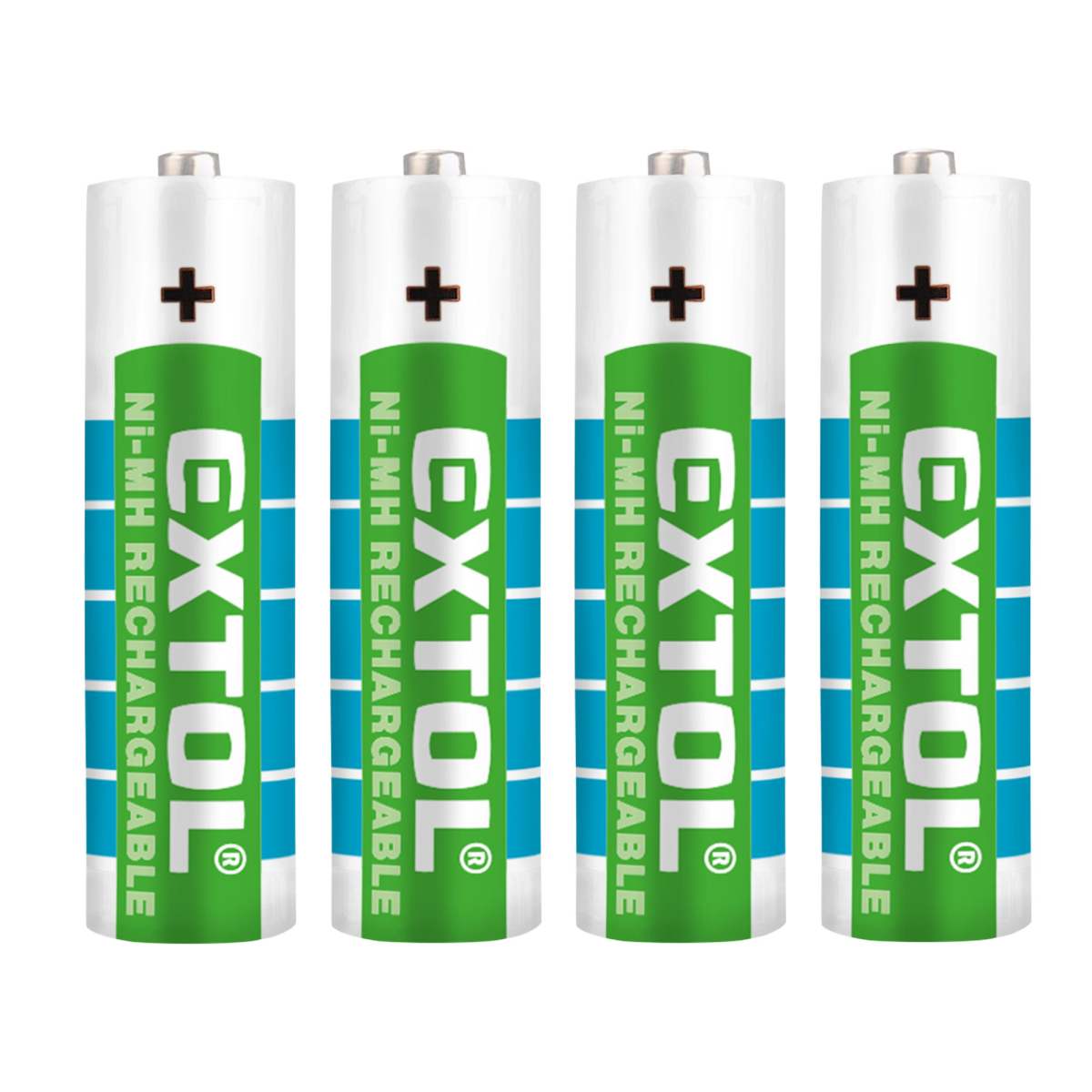 EXTOL ENERGY Batérie nabíjacie, 4ks, AA (HR6), 1,2V, 2400mAh, NiMh 42061