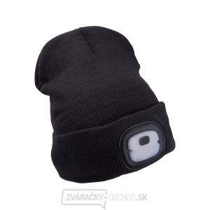 Čiapka s čelovkou 4x25lm, USB nabíjanie, tmavo šedá, ECONOMY, univerzálna veľkosť Čiapka s čelovkou 4x25lm, USB nabíjanie, tmavo šedá, ECONOMY, univerzálna veľkosť gallery main image