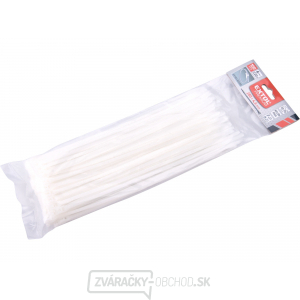 Pásky sťahovacie na káble EXTRA, biele, 280x4,6mm, 100ks, nylon PA66 Pásky sťahovacie na káble EXTRA, biele, 280x4,6mm, 100ks, nylon PA66 gallery main image