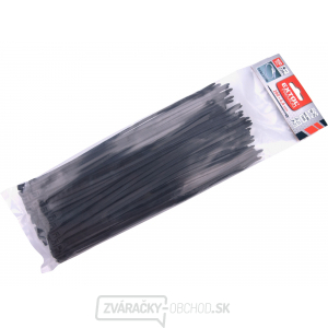 Pásky sťahovacie na káble EXTRA, čierne, 280x4,6mm, 100ks, nylon PA66