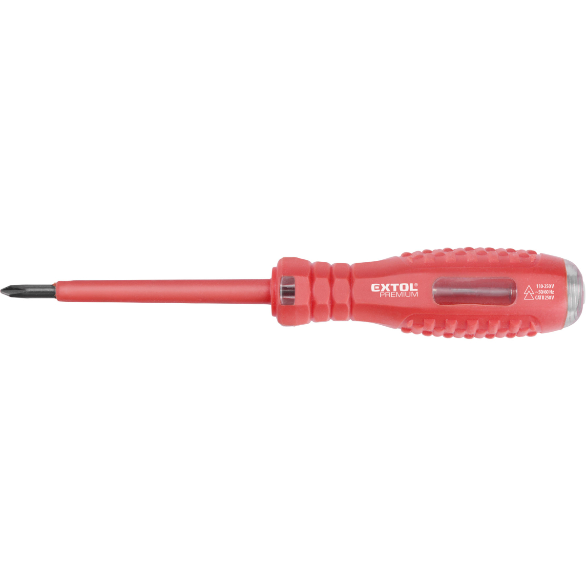 EXTOL PREMIUM Skúšačka napätia 110-250V, PH1 (+), 160mm 8831204
