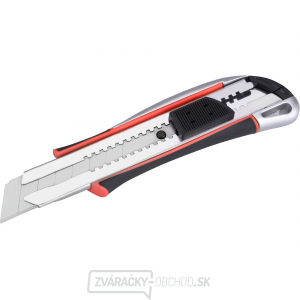 Nôž odlamovací kovový s výstuhou, 25mm Auto-lock Nôž odlamovací kovový s výstuhou, 25mm Auto-lock gallery main image