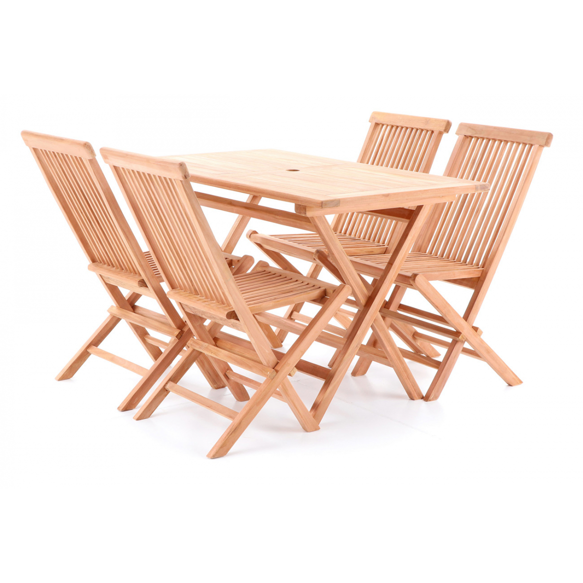 TEAK POHODA Stolová zostava SET 4