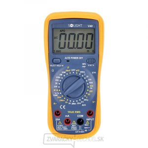 Solight profesionálny multimeter, true RMS