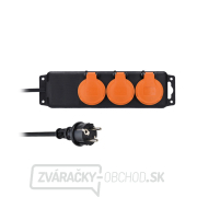 Solight predlžovací prívod IP44, 3 zásuvky, gumový kábel, vonkajšie, 5m Solight predlžovací prívod IP44, 3 zásuvky, gumový kábel, vonkajšie, 5m gallery main image